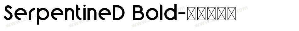 SerpentineD Bold字体转换